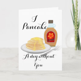 Cartão Pancake Pun Valentine's Day Card