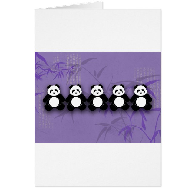 Cartão Panda (Frente)