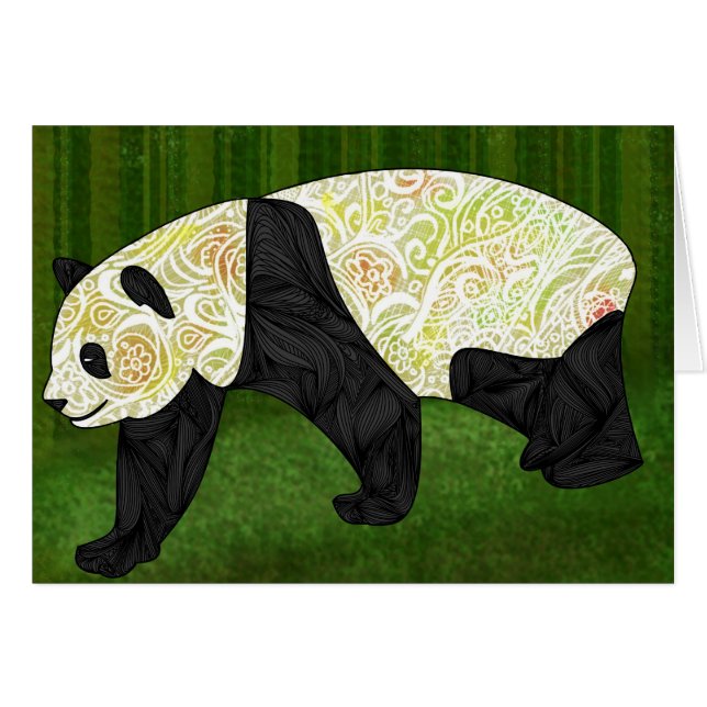 Cartão Panda (Frente Horizontal)