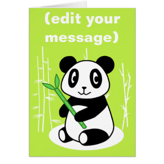 Cartão Panda