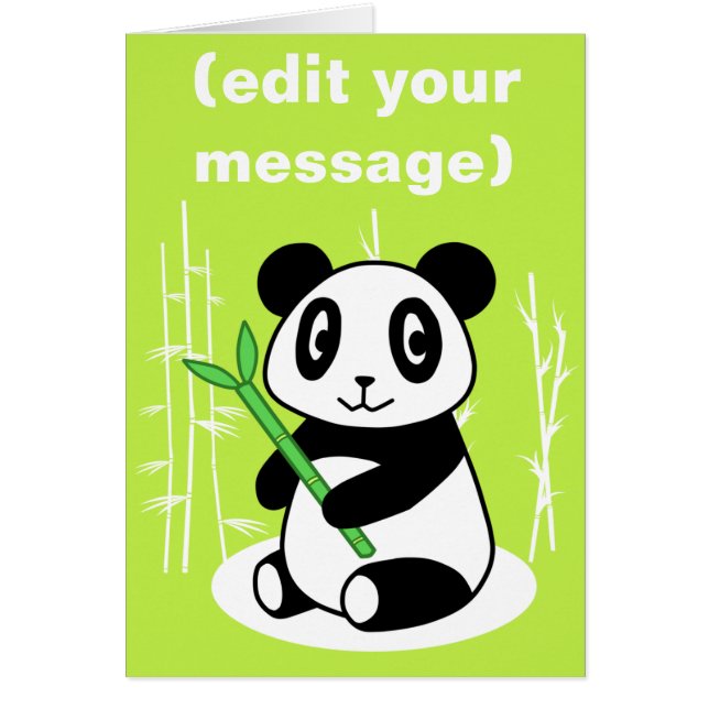 Cartão Panda (Frente)