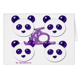 Cartão panda 8 do pega