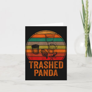 Cartão Panda Arrasado Funny Esquilo Bêbado Vintage Homens