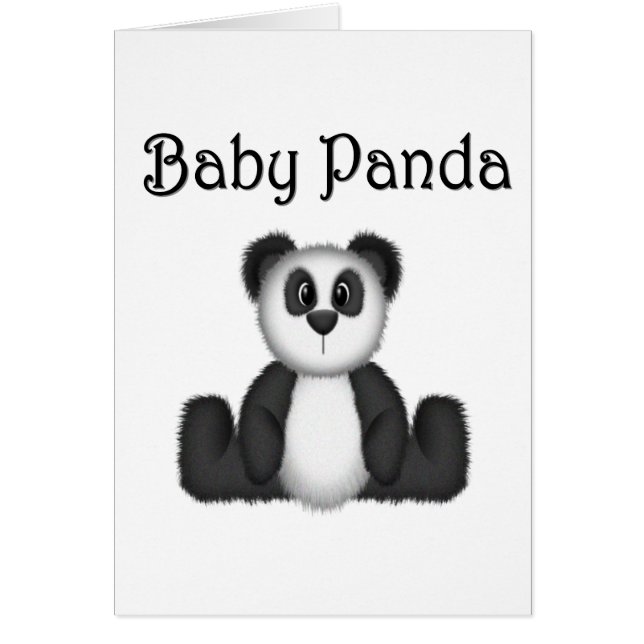 Cartão Panda Bear (Frente)