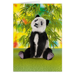 Cartão Panda Bear Cub