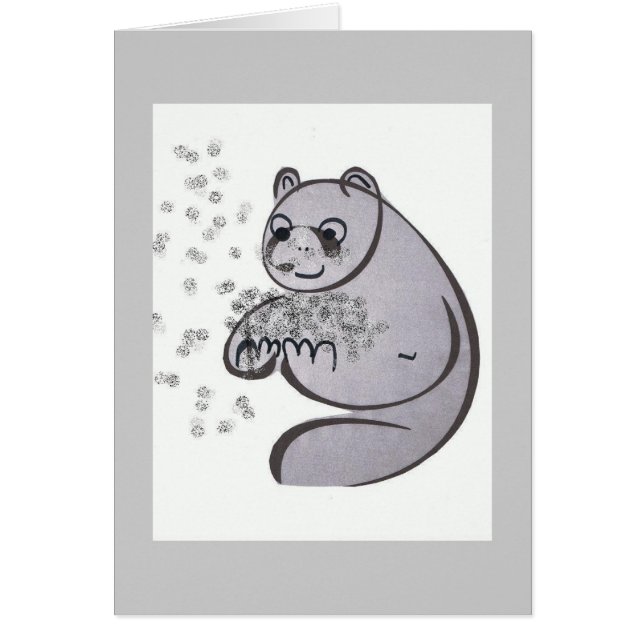 Cartão Panda Bears (Frente)