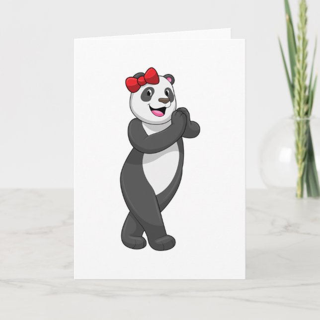 Cartão Panda com Faixa de Opções (Frente)
