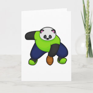 Cartão Panda como jogador de futebol