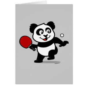 Cartão Panda do ténis de mesa
