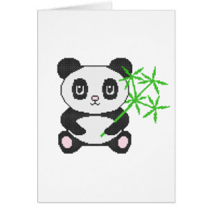 Cartão Panda engraçada