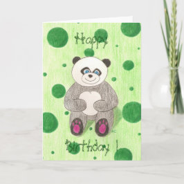 Cartão Panda Feliz Aniversário!