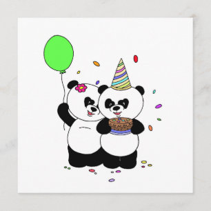Cartão Panda Happy Birthday