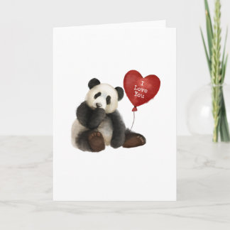Cartão Panda I Love You Card