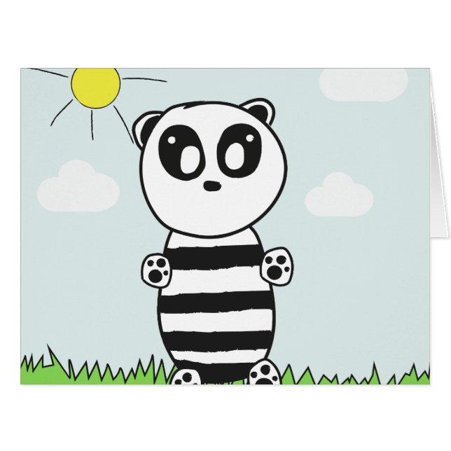 Cartão Panda Kids (Frente horizontal)