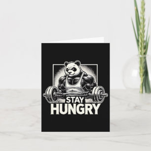 Cartão Panda - Malhação de Workout Gym de Criação de Anim