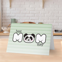 Panda Moderno Feliz Dia das Mães Personalizado