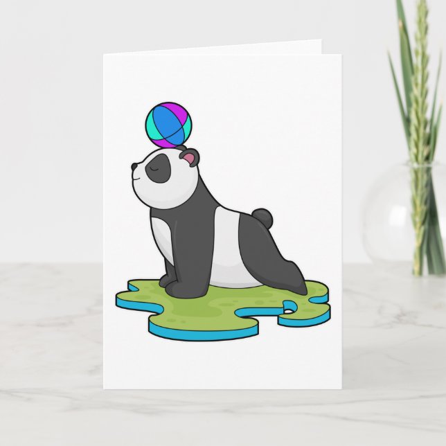 Cartão Panda na Malhação de Yoga (Frente)
