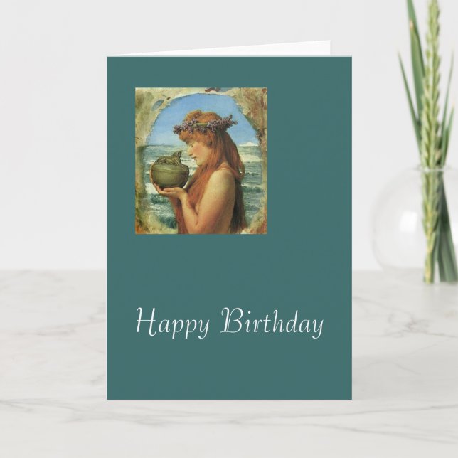 Cartão "Pandora" by Alma-Tadema (Frente)