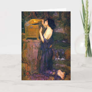 Cartão Pandora by John William Waterhouse