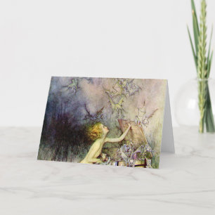 Cartão Pandora's Box By Arthur Rackham