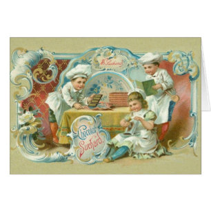 Cartão Panelas de Chocolate Antigas