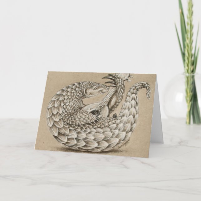 Cartão Pangolin by TACS greeting card (Frente)