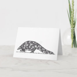 Cartão Pangolin sobre a patrulha