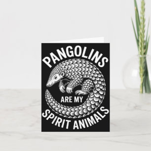 Cartão Pangolins Srit Animais Engraçado Pangolim