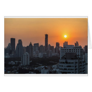 Cartão Pankok skyline sunset panorama