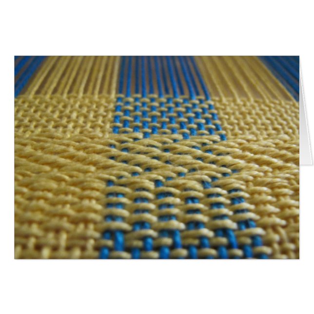 Cartão Pano no tear (Frente horizontal)