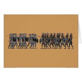 Cartão Panóplia - batalha do hoplite do grego clássico
