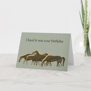 Cartão Panoply - Herd of ancient Greek horses birthday