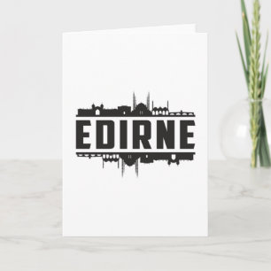 Cartão Panorama da Cidade de Edirne Turquia Presente Cria