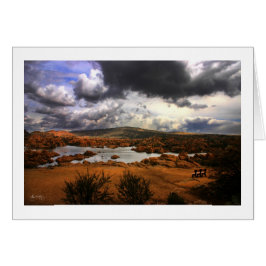 Cartão Panorama do banco - lago Watson