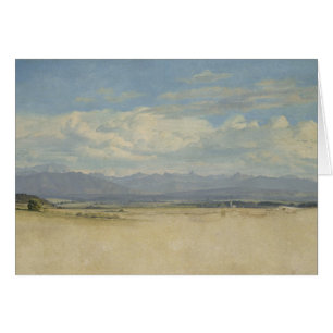 Cartão Panorama montanhoso ensolarado, 1829