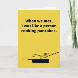 Cartão Panquecas Invertidas - Aniversário