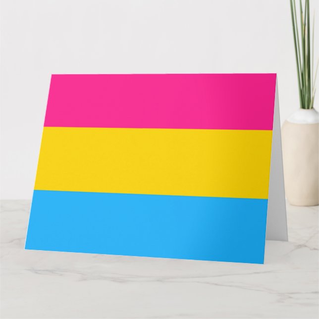 Cartão Pansexual Flag (Frente)
