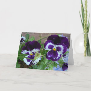 Cartão pansey notecard