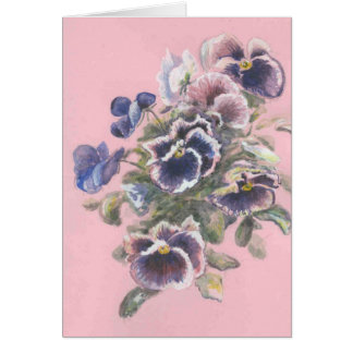 Cartão pansies