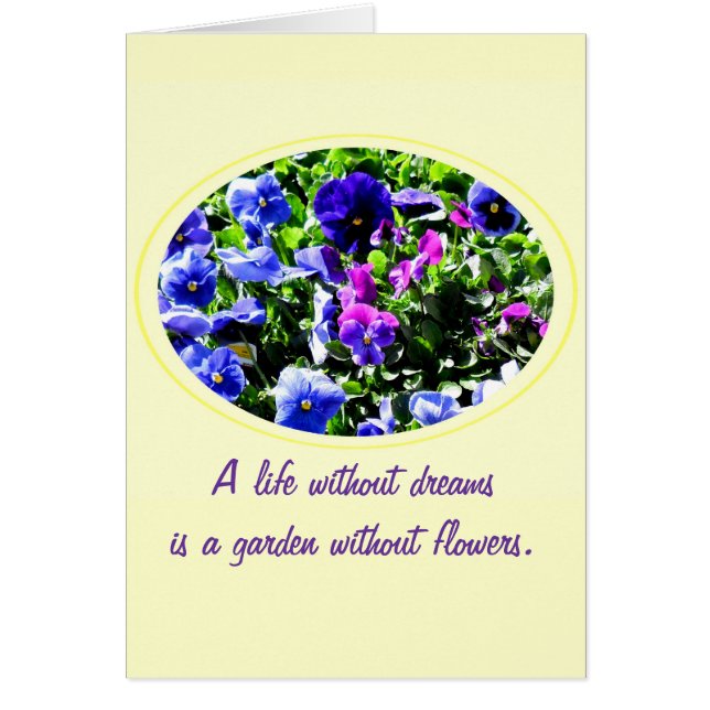 Cartão Pansy (Frente)