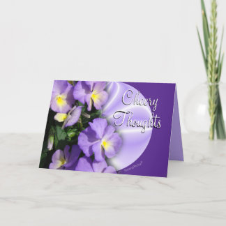 Cartão Pansy1023Card2-personalize qualquer ocasião