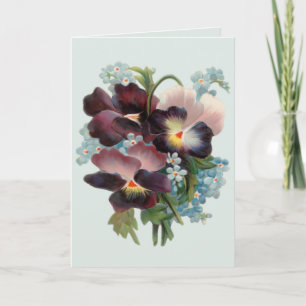 Cartão Pansy Bouquet Card