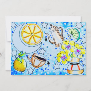 Cartão Pansy e Limão