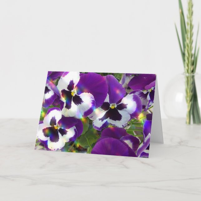 Cartão Pansy Greeting Card (Frente)