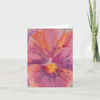 Cartão Pansy Note Card