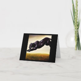 Cartão Pantera Negra (1) Gato Selvagem