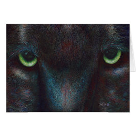 Cartão Pantera preta "Hyptnotist "