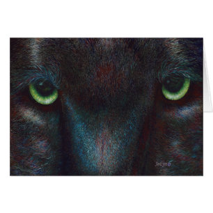 Cartão Pantera preta "Hyptnotist "