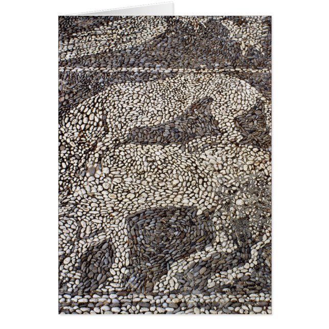 Cartão Pantera que ataca um touro (Frente)