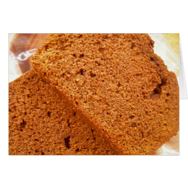 Cartão Pão de abobrinha de chocolate (Frente Horizontal)